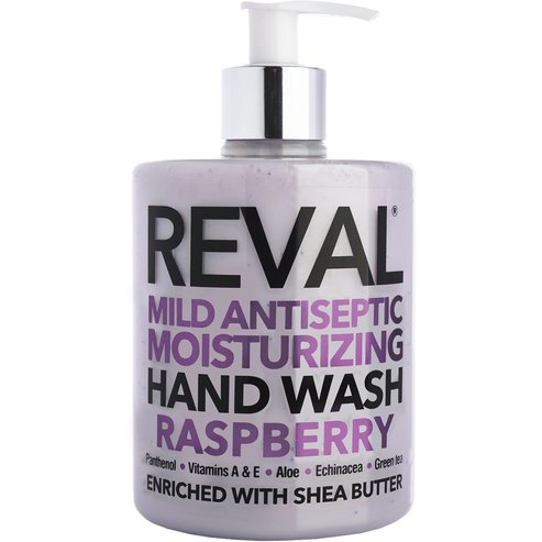 Intermed Reval Mild Antiseptic Moisturizing Hand Wash Enriched with Shea Butter 500ml - RASPBERRY