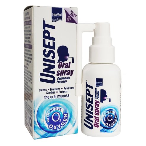 InterMed Unisept Oral Spray With Carbamide Peroxide 50ml