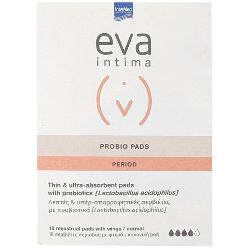 Eva Intima Probio Pads Дамски превръзки с крилца за нормално протичане 18 бр