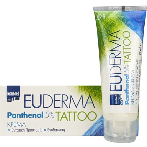 Intermed Euderma Panthenol 5% Tattoo Moisturizing Cream 75ml