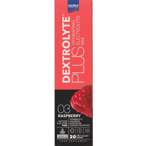 Intermed Dextrolyte Plus Hydrating Electrolyte Mix 20 Effer.tabs - 03 Raspberry