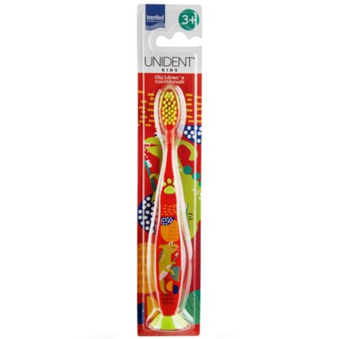 Intermed Unident Kids 3+ Years Children\'s Toothbrush 1 бр - червено