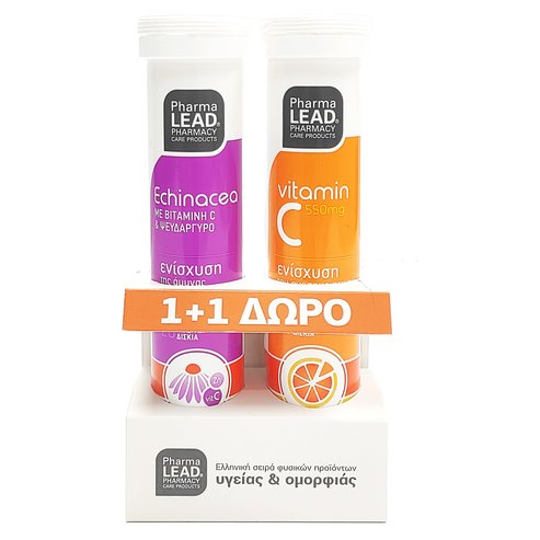PharmaLead Ехинацея 20 апр. таблетки + подарък Витамин C 550mg 20 Rev.