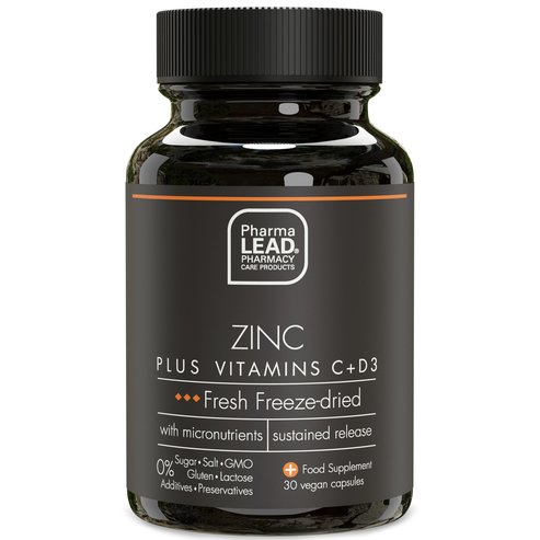 Pharmalead Black Range Zinc Plus Vitamins C, D3, 30veg.caps