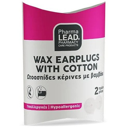 PharmaLead Wax Earplugs with Cotton 2 бр