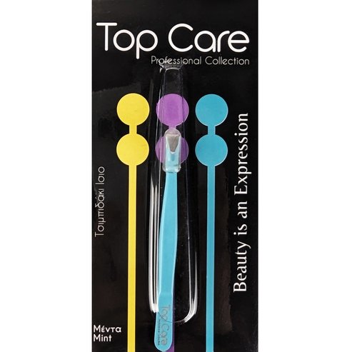 Top Care Tweezers Straight Tip 1 Брой - Мента