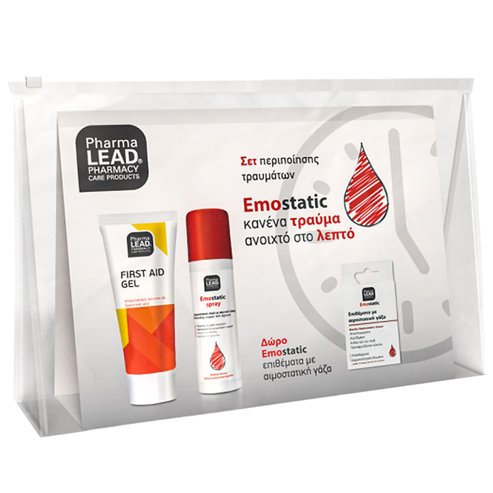 Pharmalead PROMO PACK First Aid Gel 50ml & Emostatic Spray 60ml & Подарък Sterile Haemostatic Gauze 20 бр