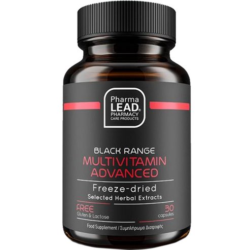 Pharmalead Black Range Multivitamin Advanced Хранителна добавка с мощна мултивитаминна формула за укрепване на организма Хранителна добавка с мултивитамини, минерали & растителни екстракти за подкрепа на имунитета & общо тонизиране