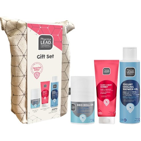 Pharmalead Promo Deo Roll-On 50ml & Hand & Body Sorbet 75ml & Подарък Yogurt Cooling Shower Gel 100ml & Подарък торбичка 1 бр