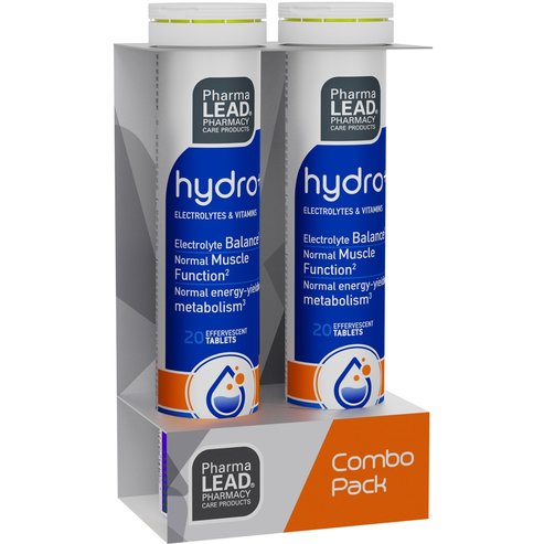 Pharmalead Promo Hydro+ Electrolytes & Vitamins 40 Effer.tabs (2x20 Effer.tabs)