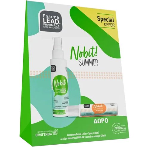 Pharmalead Promo Nobit Insect Repellent Lotion Spray 100ml & Подарък Soothing After Bite Roll On 20ml