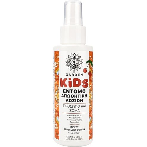 Garden Kids Insect Repellent Lotion for Face & Body 100ml - Череша