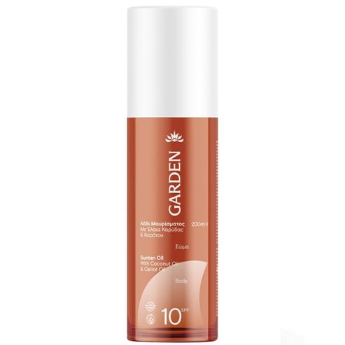 Garden Suntan Oil Body Spf10, 200ml