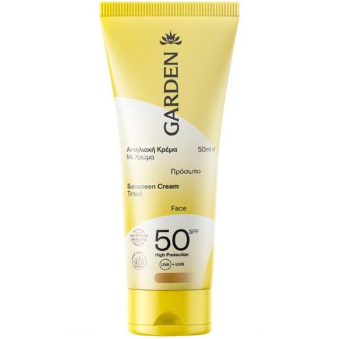 Garden Sunscreen Tined Face & Body Cream Spf50, 50ml