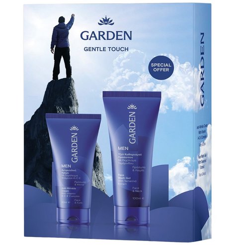 Garden Promo Men Anti Wrinkle Face & Eyes Cream 50ml & Face & Neck Wash Gel 100ml