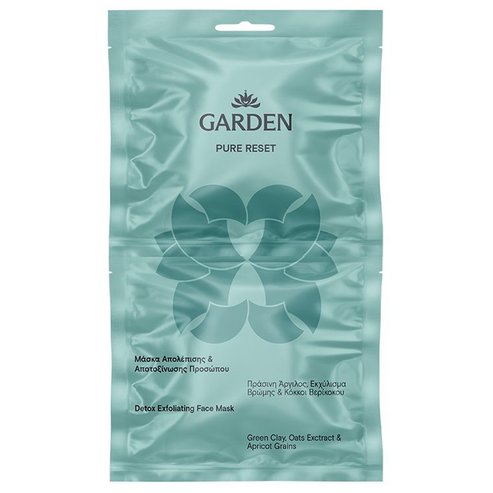 Garden Pure Reset Detox Exfoliating Face Mask 2x8ml
