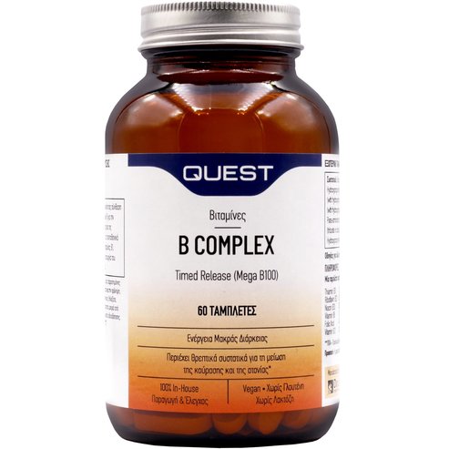 Quest B Complex Timed Release Mega B100, 60tabs