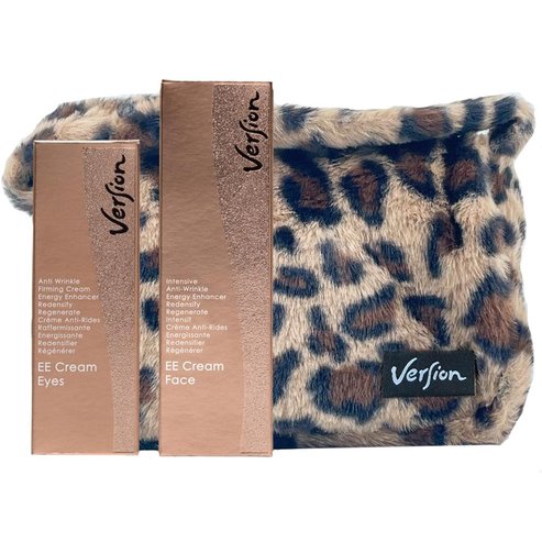 Version Promo EE Eyes Cream 30ml & EE Intensive Anti-Wrinkle Face Cream 50ml & Подарък Пухкава чанта Animal Print 1 бр