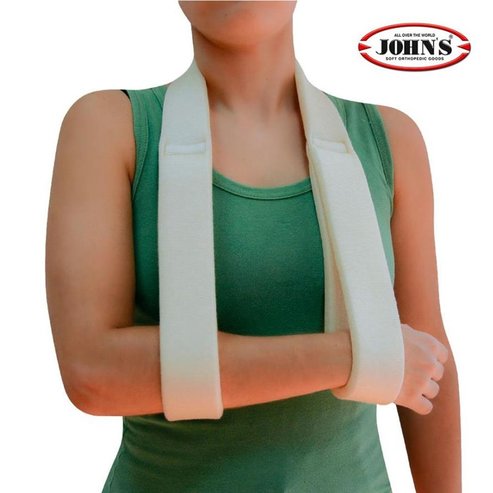 John\'s Deluxe Arm Sling Large Beige Код 15086 Мека двойна опорна презрамка за врата, голяма, бежова, 1 брой