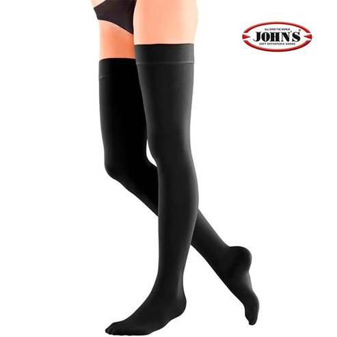 John\'s Elastic Thigh High Support Stockings 140 Den 19-22mmHg Size 4 Код 214545, 1 чифт- Black