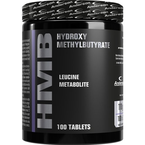 Anderson HMB Хранителна добавка с хидрокси-бета-метилбутират за метаболизма на левцина и по-ефективен синтез на мускулни протеини за обем и мускулно възстановяване 100tabs