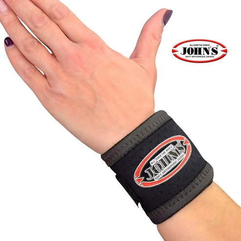 John\'s Neoprene Wrist Support Κωδ 120110, One Size Black 1 Τεμάχιο