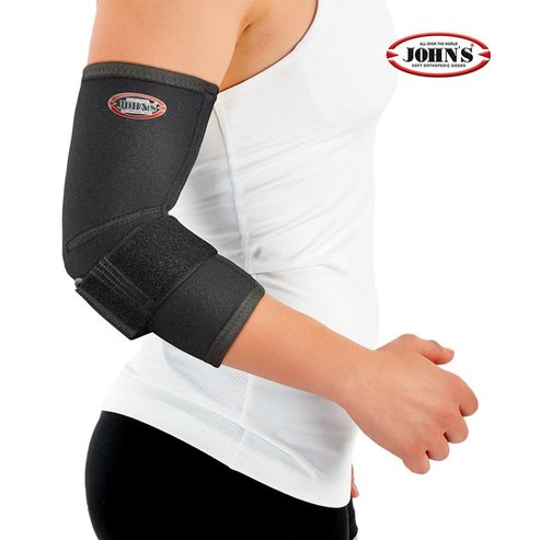 John\'s Neoprene Epicondylitis Elbow Support L Black Опора за лакът за стави и кондили Код 120175, 1 брой