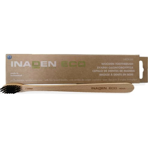 Inaden Eco Wooden Toothbrush Medium 1 парче