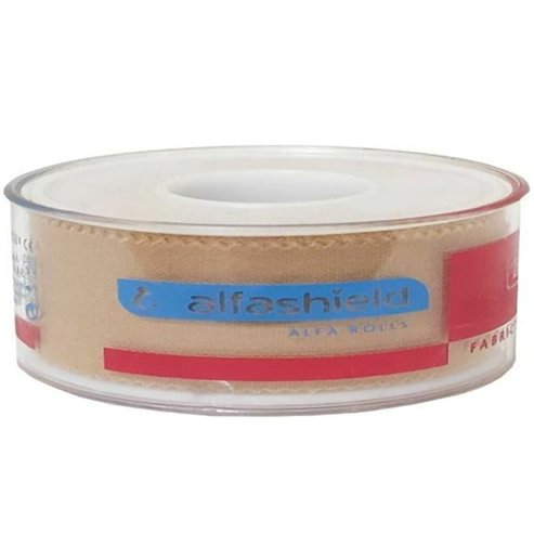AlfaShield Alfa Plast Fabric Medical Tape Rolls Μπεζ 1 бр - 5m x 1.25cm