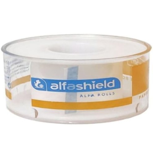 AlfaShield Alfa Pore Paper Medical Tape Rolls Бяло 1 бр - 5m x 1.25cm