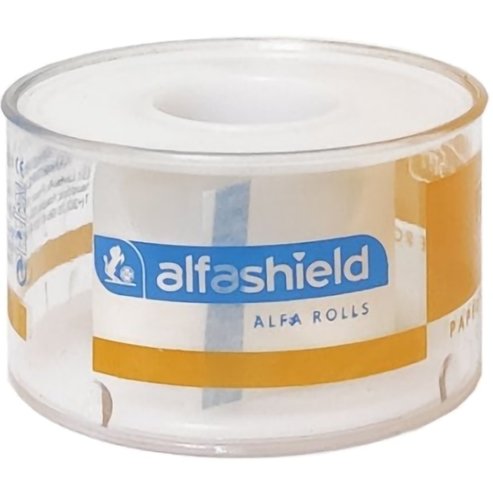 AlfaShield Alfa Pore Paper Medical Tape Rolls Бяло 1 бр - 5m x 2.5cm