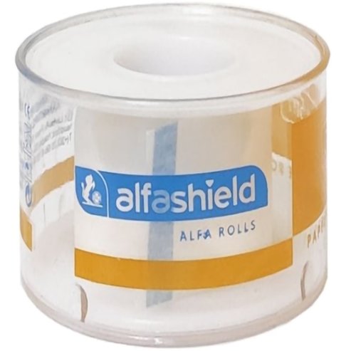 AlfaShield Alfa Pore Paper Medical Tape Rolls Бяло 1 брой - 5m x 5cm