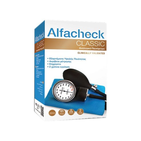 Alfacheck Classic Aneroid Blood Pressure Kit Аналогов монитор за кръвно налягане 1 брой