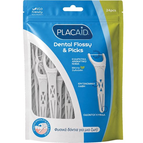 Plac Aid Dental Flossy & Picks 24 броя
