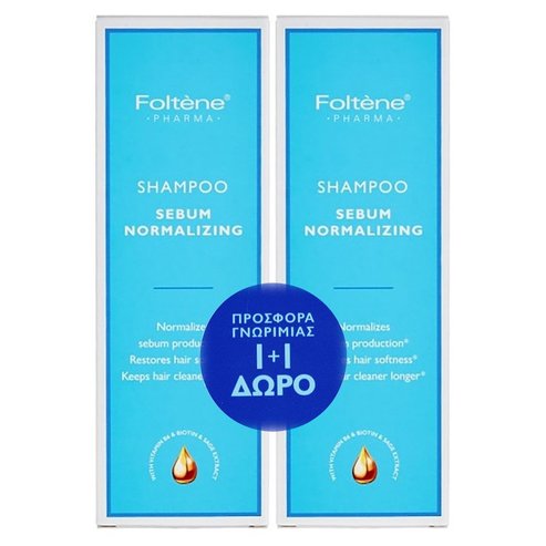 Foltene Pharma Πακέτο Προσφοράς Sebum Normalizing Shampoo 2x200ml