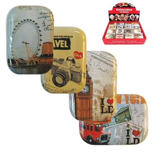 Δώρο Agc Παραλληλόγραμμο Μεταλλικό Συλλεκτικό Κουτάκι για Κέρματα, σε Διάφορες Παραστάσεις Τυχαία Επιλογή [20601311] 2 Τεμάχια