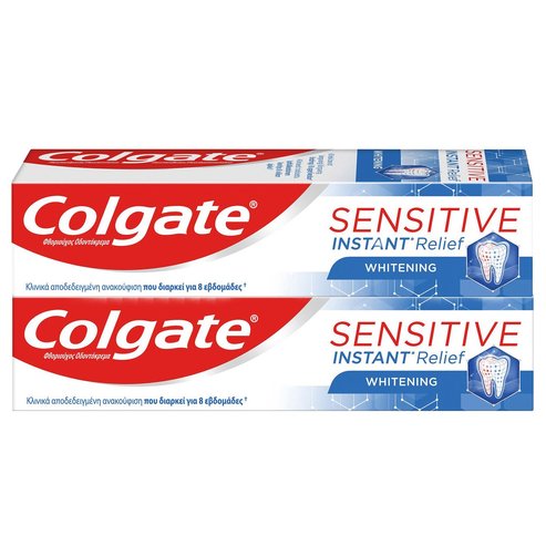 Colgate PROMO PACK Sensitive Instant Relief Whitening Toothpaste 2x75ml