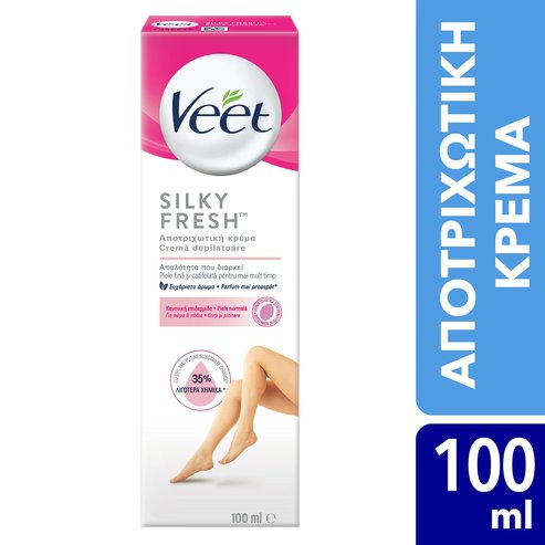 Veet Silky Fresh Крем за депилация за незабавно премахване на растежа на косата 100ml