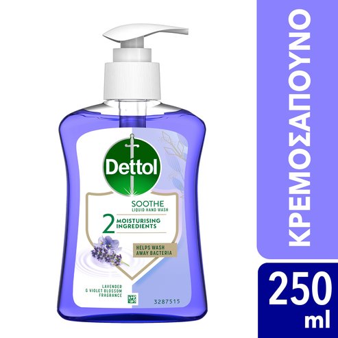 Dettol Lavender & Violet Blossom Fragrance Soothe Liquid Hand Wash 250ml