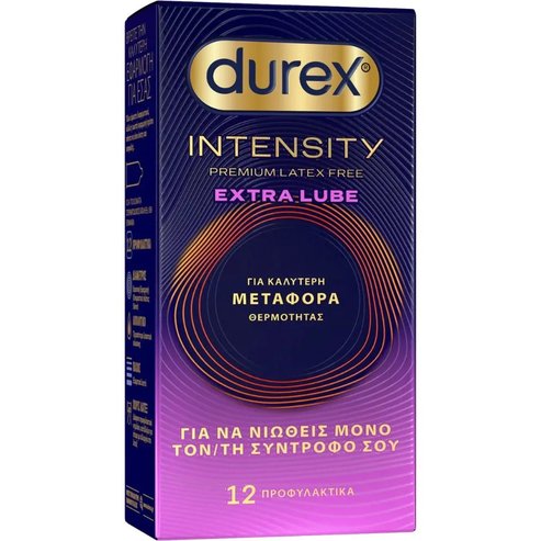 DUREX Εξαιρετικά Λεπτά Προφυλακτικά Intensity με Extra Λιπαντικό 12 τεμάχια