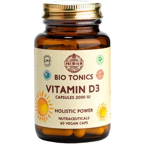 Bio Tonics Vitamin D3 2000IU 60veg.caps