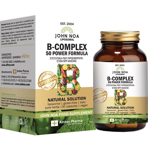 John Noa Liposomal Vitamin B-50 Complex Power Formula 30veg.caps
