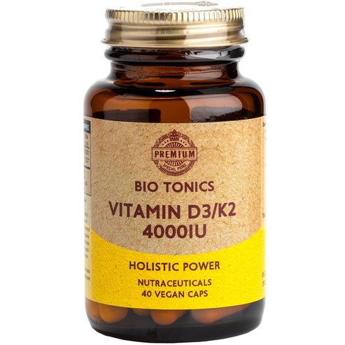 Bio Tonics Vitamin D3 4000IU & K2 90μg 40veg.caps
