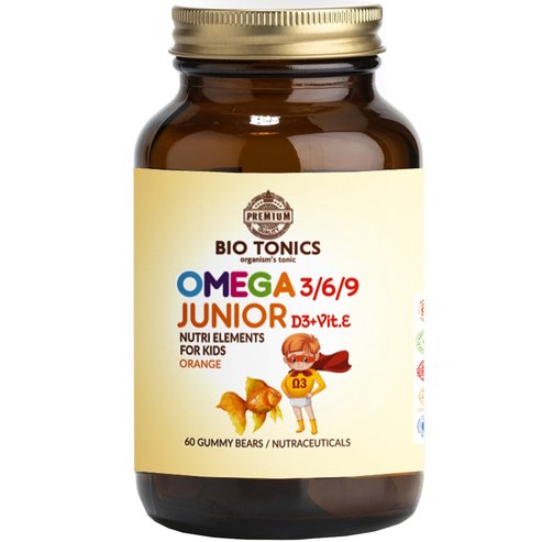 Bio Tonics Junior Omega 3/6/9 with Vitamin D3 & E 60 желета