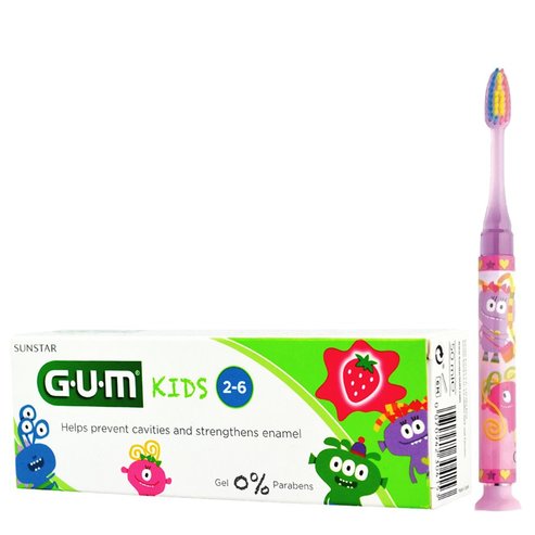 Gum Promo Junior Light-Up Soft Οδοντόβουρτσα 903 & Δώρο Kids Οδοντόκρεμα 2-6 Ετών Strawberry Flavor 50ml
