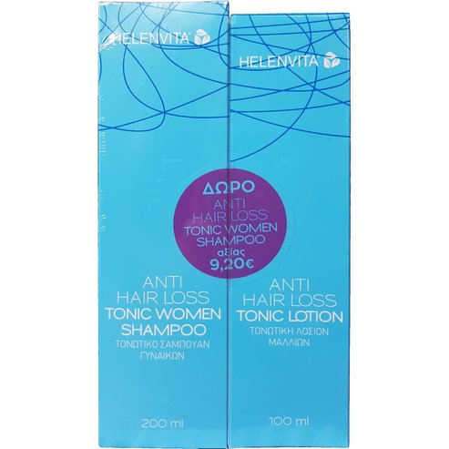 Helenvita PROMO PACK Anti-Hair Loss Tonic Lotion Лосион за тонизиране на коса 100мл и подарък Tonic Women Shampoo 200ml