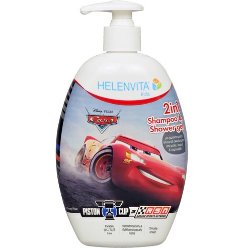Helenvita Kids Cars 2 in 1 Shampoo & Shower Gel Детски лек шампоан и душ гел с прекрасен аромат 500ml