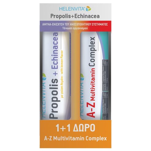 Helenvita PROMO PACK Propolis & Echinacea with Lemon Flavor 2x20Effer.tabs & A-Z Multivitamin Complex 20Effer.tabs