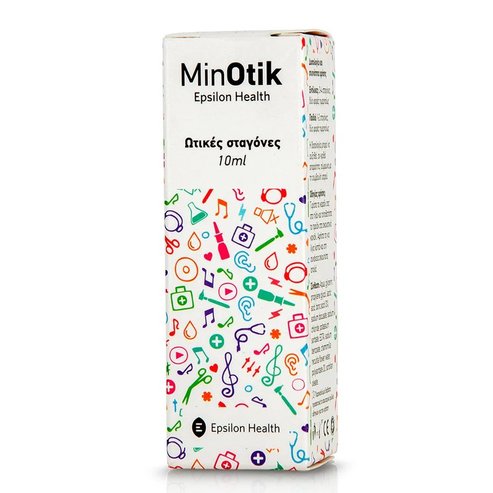 MinOtic Капки за уши, идеална помощ за почистване на акустичната кухина и натрупаната клетка 10ml