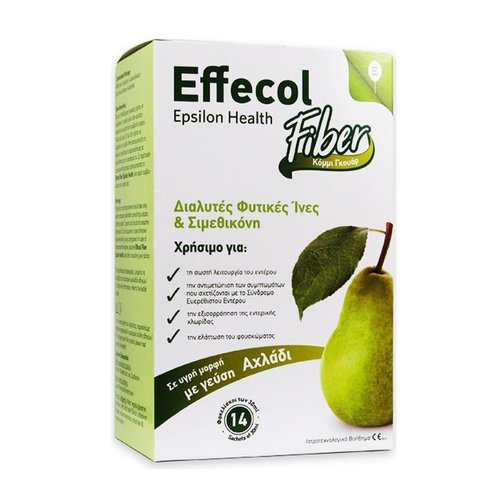 Effecol Fiber Медицинска помощ за намаляване на симптомите на раздразнените черва 14 Sachets x 30ml